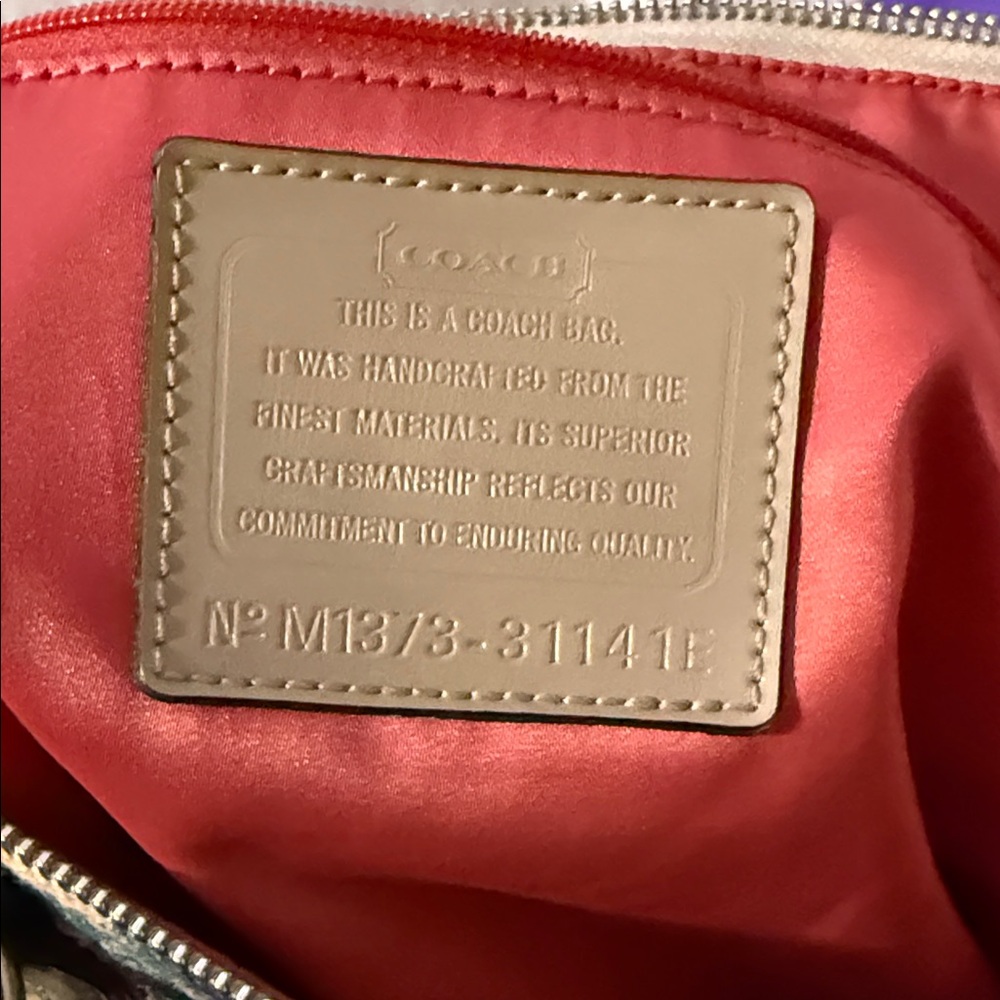 Coach Women's Bag - Red Interior